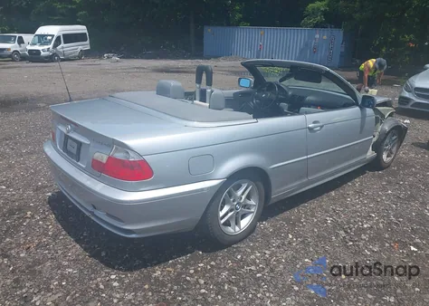 2001 BMW 330Ci из США, поврежденный, VIN WBABS53451JU81015